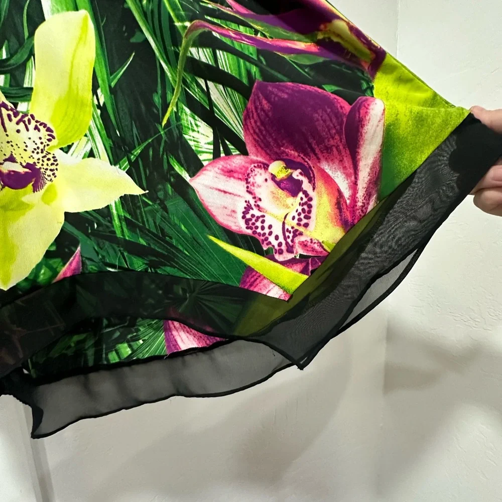 Worthington Floral Satin Blouse - Picture 7 of 7